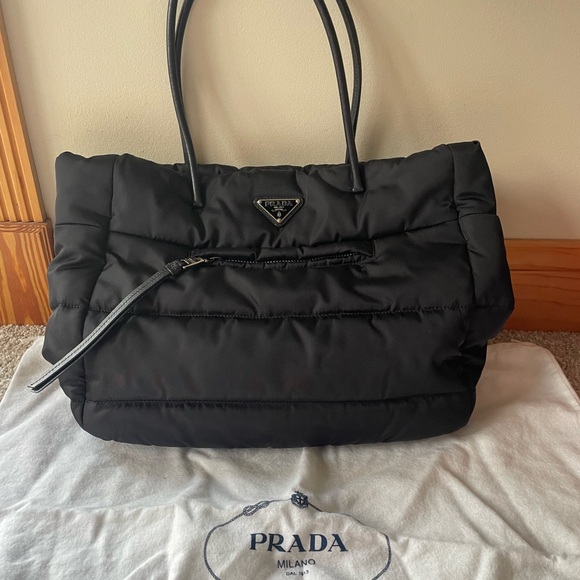 Authentic Prada Tesuto Bomber Tote - Picture 1 of 6